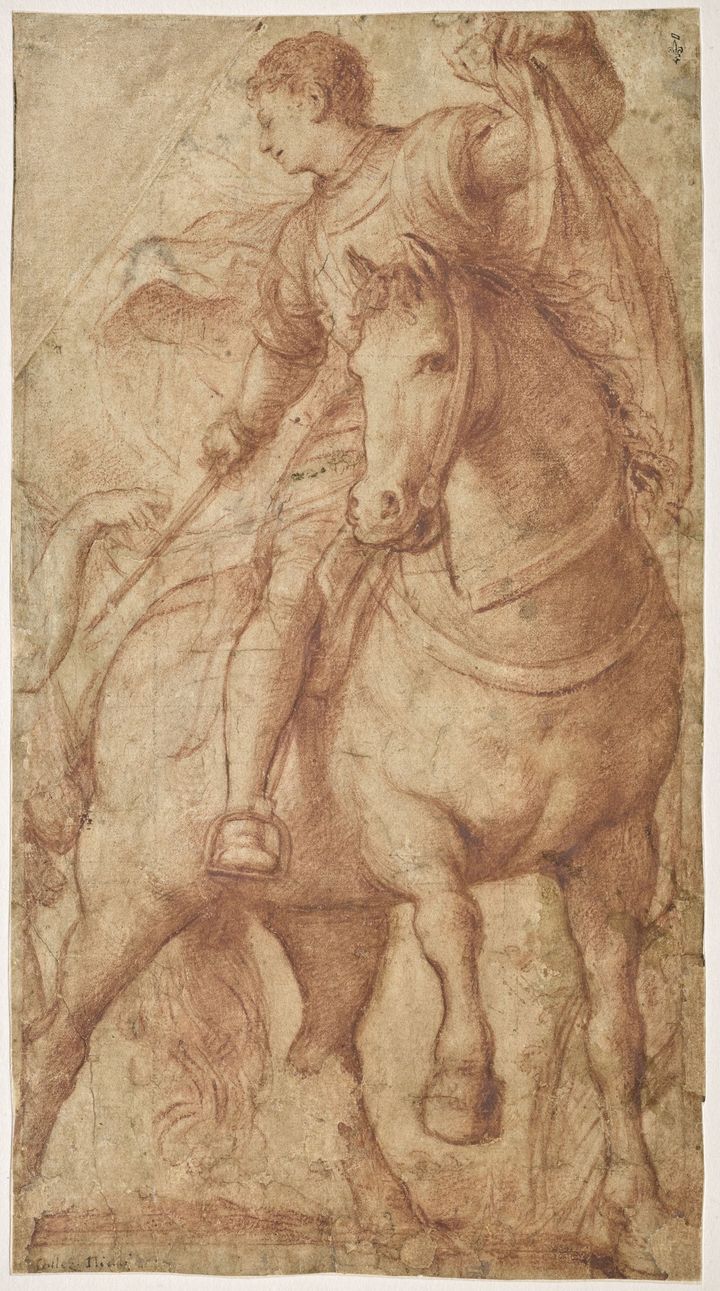 Il Pordenone, Saint Martin à cheval
 (RMN Grand Palais / Domaine de Chantilly / Michel Urtado)