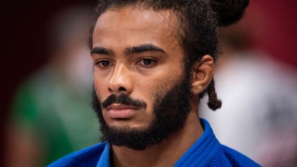 Hélios Latchoumanaya lors des épreuves de judo aux Jeux paralympiques de Tokyo. (YONATHAN KELLERMAN / FRANCE PARALYMPIQUE)