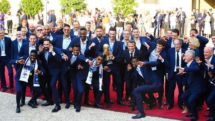 L'équipe de France de football championne du monde reçue à l'Élysée en juillet dernier. (LP/ JEAN NICHOLAS GUILLO / MAXPPP)