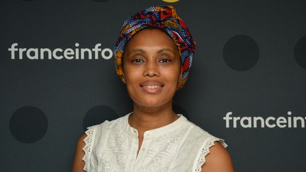 La chanteuse Imany à franceinfo le 16 septembre 2019 (JEAN-CHRISTOPHE BOURDILLAT / FRANCEINFO / RADIO FRANCE)