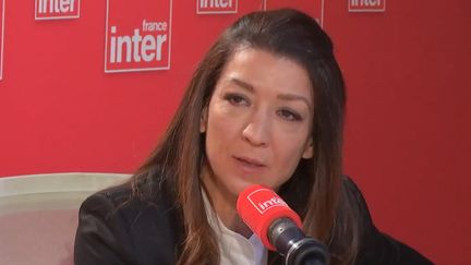 La secrétaire d'État chargée de la Citoyenneté et de la Ville, Sabrina Agresti-Roubache, le 26 février 2024 sur France Inter. (FRANCE INTER / RADIO FRANCE)