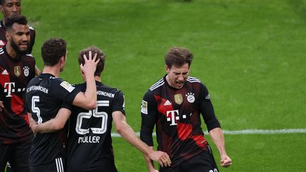 Leon Goretzka, buteur face à Leipzig samedi 3 avril 2021 en Bundesliga. (ALEXANDER HASSENSTEIN / POOL)