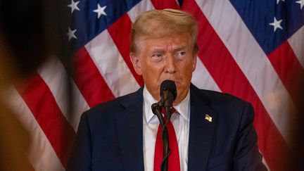 Donald Trump speaks during a press conference in New York, September 26, 2024. (SPENCER PLATT / GETTY IMAGES NORTH AMERICA / AFP)