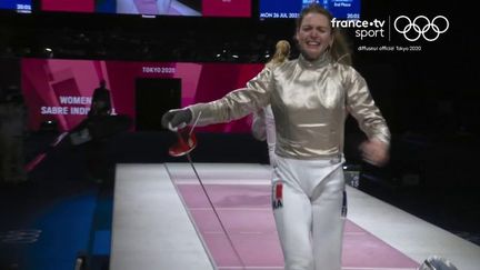 Manon Brunet obtient la médaille de bronze du sabre en dominant la Hongroise Anna Marton (15-6) et prend sa revanche après sa quatrième place aux Jeux olympiques de Rio en 2016.