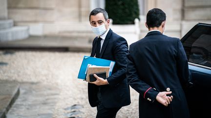 Le ministre de l'Intérieur, Gérald Darmanin, le 15 octobre 2020 à Paris.&nbsp; (XOSE BOUZAS / HANS LUCAS / AFP)