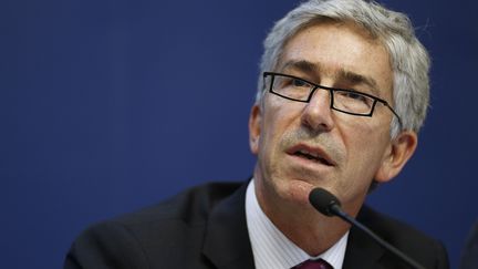 Benoit Vallet, directeur général de la santé, lors d'une conférence de presse en octobre 2014. (FRANCOIS GUILLOT / AFP)