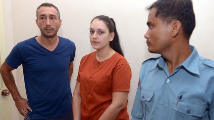 La Fran&ccedil;aise Charl&egrave;ne Savarino a &eacute;t&eacute; condamn&eacute;e, mercredi 28 mai 2014, &agrave; 25 ans de prison pour "trafic de drogue" par un tribunal de Phnom Penh (Cambodge). (TANG CHHIN SOTHY / AFP)