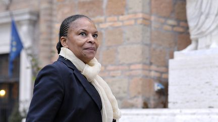 La ministre de la Justice Christiane Taubira, le 20 novembre 2014 &agrave; Rome (Italie).&nbsp; (LUIGI MISTRULLI / SIPA)