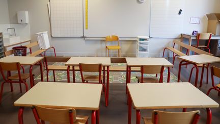 Une salle de classe à Faches-Thumesnil, dans le Nord, le 24 août 2020. (MAXPPP)