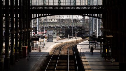 Les quais de la gare du Nord, à Paris, le 24 avril 2018. (CHRISTOPHE SIMON / AFP)