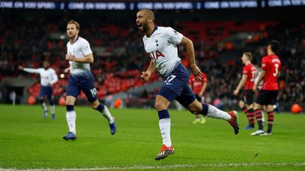 Lucas a inscrit son cinquième but de la saison face à Southampton (IAN KINGTON / AFP)