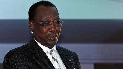 Le pr&eacute;sident tchadien Idriss Deby, le 16 d&eacute;cembre 2014 &agrave; Dakar (S&eacute;n&eacute;gal). (SEYLLOU / AFP)