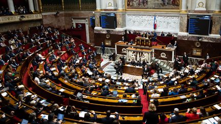 L'Assemblée nationale, le 18 octobre 2022, à Paris. (ALEXIS SCIARD / MAXPPP)