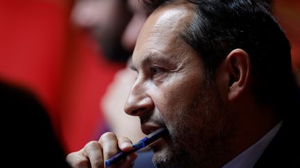 Sébastien Chenu, vice-président du Rassemblement national à l'Assemblée nationale, le 11 juillet 2023. (GEOFFROY VAN DER HASSELT / AFP)