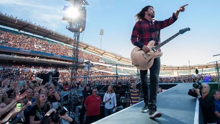 Dave Grohl des Foo Fighters sur scène vendredi 12 juin à Göteborg (Suède).
 (Mats Andersson/WENN.com/SIPA)