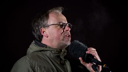 Christophe Deloire, à Bratislava, en Slovaquie, le 2 mars 2018. (VLADIMIR SIMICEK / AFP)