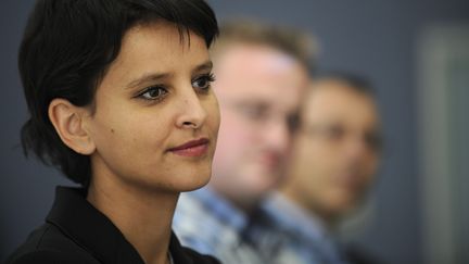 La ministre des Droits de femmes et porte-parole du gouvernement, Najat Vallaud-Belkacem, le 15 octobre 2012 &agrave; Fleury-les-Aubrais (Loiret). (MAXPPP)