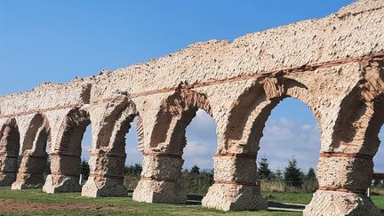 Quelques unes des 70 arches restaurées à Chaponost. (ALAIN GASTAL / RADIOFRANCE)