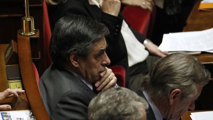 François Fillon à l'Assemblée nationale, en décembre 2016.&nbsp; (PATRICK KOVARIK / AFP)