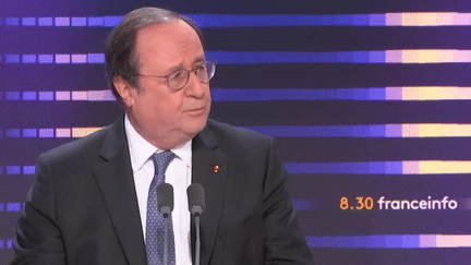 François Hollande, ancien président de la République, est l'invité du 8.30 franceinfo le lundi 27 novembre 2023. (FRANCEINFO)