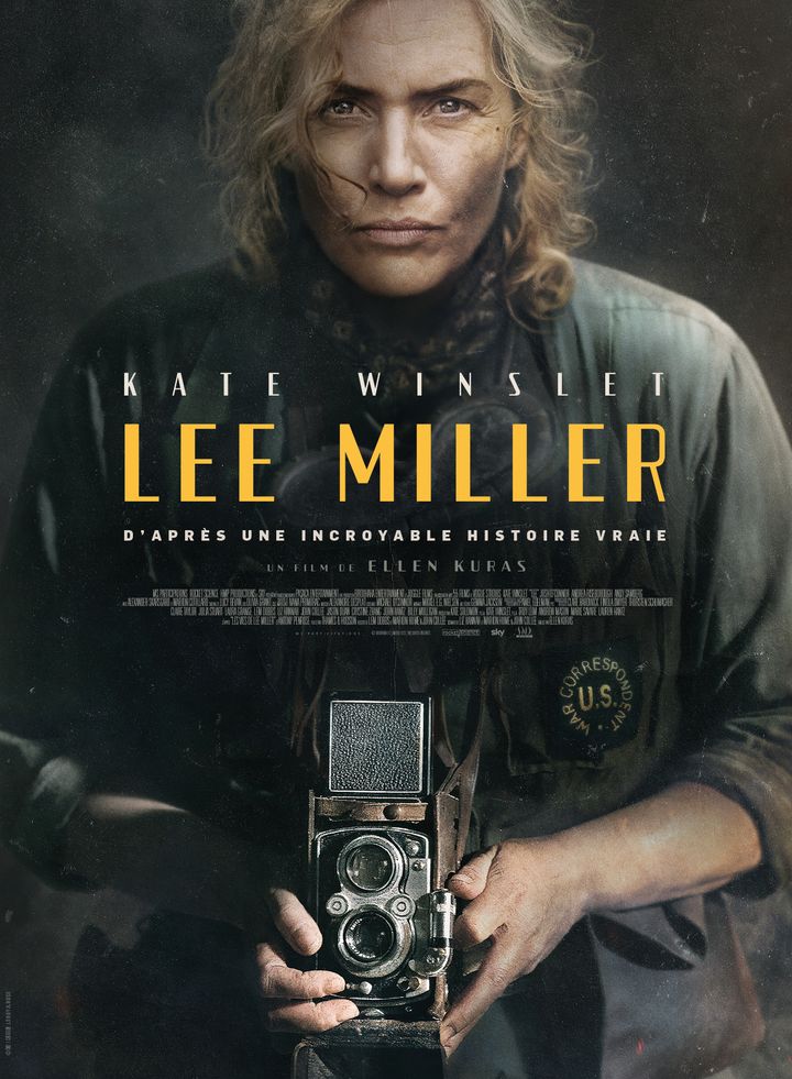 Affiche de film "Lee Miller" de Ellen Kuras avec Kate Winslet. (RD)