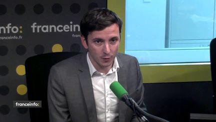 Aurélien Taché, député LREM du Val-d'Oise, le 22 juin sur franceinfo. (FRANCEINFO / RADIOFRANCE)