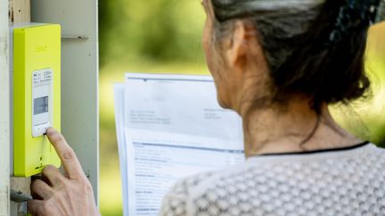 Un compteur Linky à Bouzic (Dordogne), le 6 juin 2019. (GARO / PHANIE / AFP)