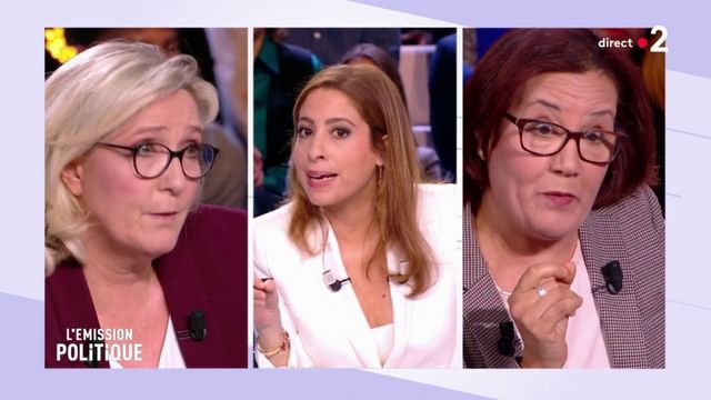 "L'Emission politique" : Léa Salamé met fin à la discussion entre Meriem Derkaoui et Marine Le Pen