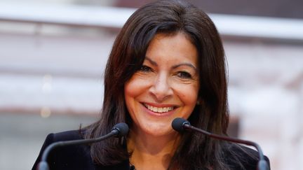 Anne Hidalgo, maire socialiste de Paris, lors d'un discours à Sciences-Po, à Paris, le 11 janvier 2018. (PATRICK KOVARIK / AFP)