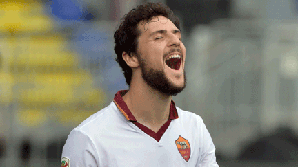 L'attaquant de l'AS Roma Mattia Destro