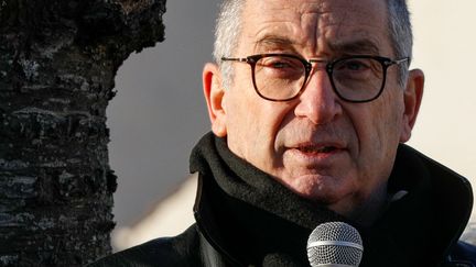 Eric Mouzin, le père d'Estelle Mouzin, le 9 janvier 2021 à Guermantes.&nbsp; (GEOFFROY VAN DER HASSELT / AFP)