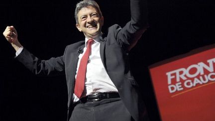 Jean-Luc Mélenchon tient meeting à Clermont-Ferrand, le  2012. (AFP - Thierry Zoccolan)