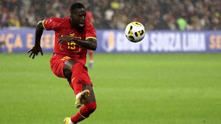 Inaki Williams en action lors d'un match amical entre le Ghana et le Brésil, le 23 septembre 2022 au Havre. (MAXPPP)