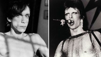 Iggy pop et David Bowie au tournant des années 70 et 80.
 (Rex Features/REX/SIPA et Kobal /The Picture Desk/AFP)