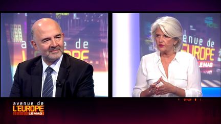 Pierre Moscovici, invité du magazine "Avenue de l'Europe". (FRANCE 3 / FRANCETV INFO)