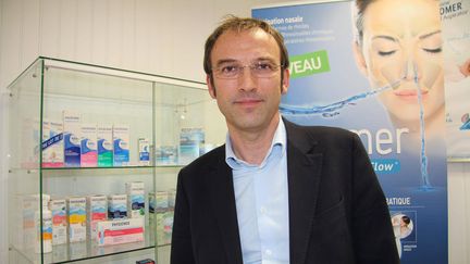 &nbsp; (Olivier Bertaud le 29 janvier 2015 dans son entreprise à Saint-Malo © Maxppp)