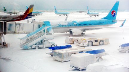 Une partie de la Corée du sud subit aussi le grand froid et croule sous la neige