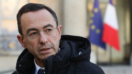 Bruno Retailleau, président du groupe Les Républicains au Sénat, à l'Elysée le 5 février 2019. (LUDOVIC MARIN / AFP)