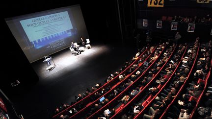 La convention du parti d'extr&ecirc;me-droite Bloc identitaire &agrave; Orange (Vaucluse), le 3 novembre 2012 (GERARD JULIEN / AFP)