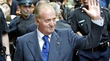 Le roi d'Espagne Juan Carlos lors d'une visite officielle à Buenos Aires, en Argentine, le 12 novembre 2003 (AFP / Ali Burafi)