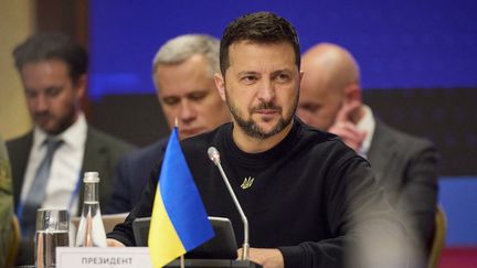 Le président ukrainien Volodymyr Zelensky à Kiev le 2 octobre 2023. (HANDOUT / UKRAINIAN PRESIDENTIAL PRESS SERVICE / AFP)