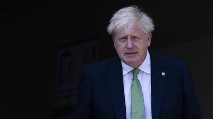 Boris Johnson, le 23 juin 2022, à Kigali (Rwanda). (DAN KITWOOD / POOL / AFP)