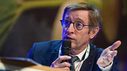 Dominique Chargé, président de la Coopération agricole, en 2022. (FRANCK LALLEMAND / MAXPPP)