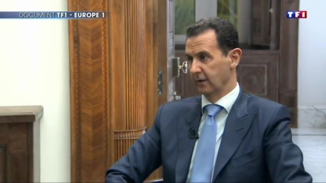 Damas : Bachar Al-Assad répond aux questions de TF1 et d'Europe 1