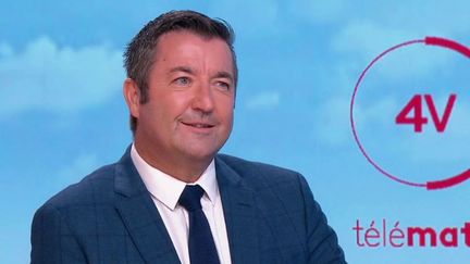 Lundi 19 septembre, Karl Olive, député Renaissance des Yvelines,&nbsp;est&nbsp;l'invité des "4 Vérités" sur France 2. (FRANCE 2)