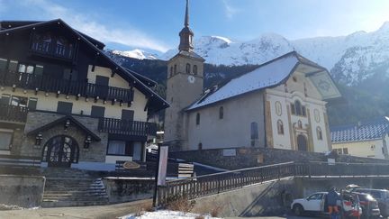 Une vue du centre des Contamines-Montjoie, en Haute-Savoie, le 9 février 2020 (ANABELLE GALLOTTI / FRANCE BLEU PAYS DE SAVOIE / RADIO FRANCE)