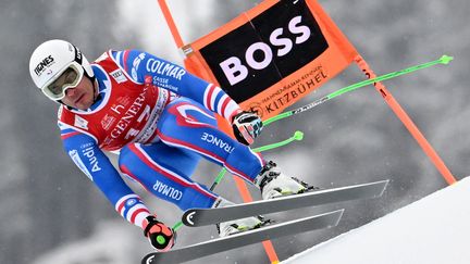 Johan Clarey a réalisé une bonne descente à Kitzbühel. (JOE KLAMAR / AFP)