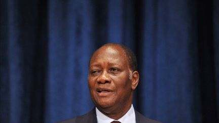 Le président Alassane Ouattara, à Nations-unies, à New York, le 24 juillet 2011 (AFP/STAN HONDA)