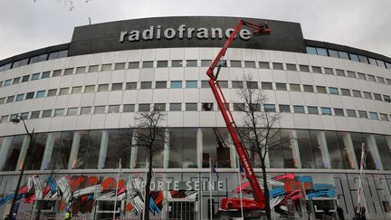 La maison de Radio France, siège du groupe de radios publiques, à Paris, le 24 janvier 2018. (LUDOVIC MARIN / AFP)