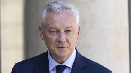 Economy and Finance Minister Bruno Lemaire during a ceremony at the Elysée Palace in Paris, France, on August 12, 2024. (ANDRE PAIN / EPA)